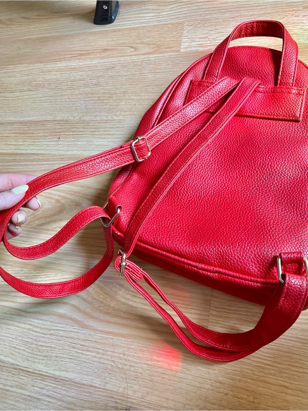 Red Mini Backpack - Picture 6 of 7